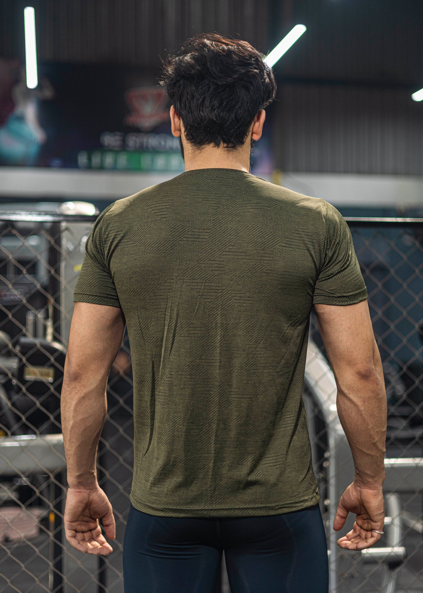 Textured T-shirt - Half Sleeves