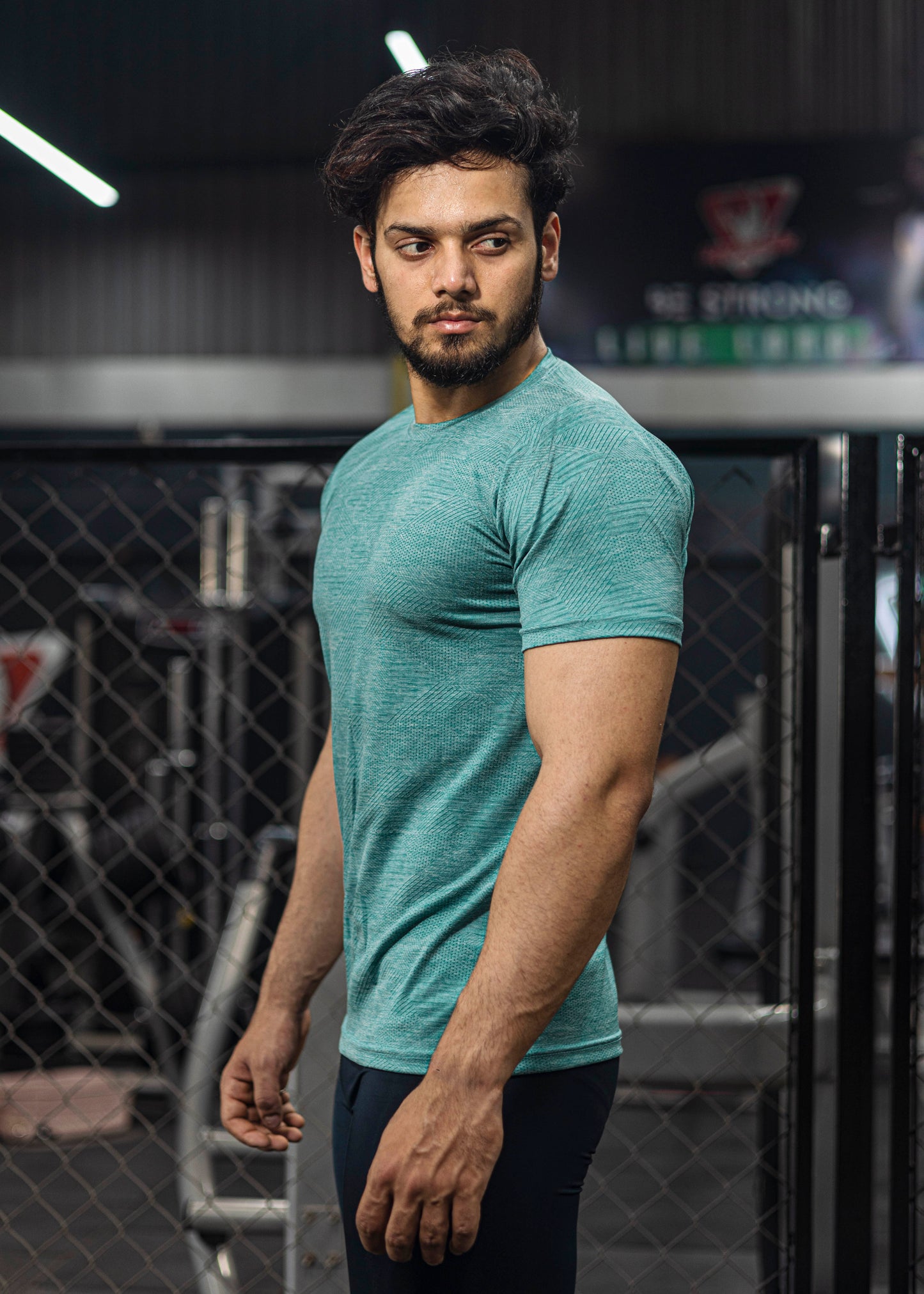 Textured T-shirt - Half Sleeves
