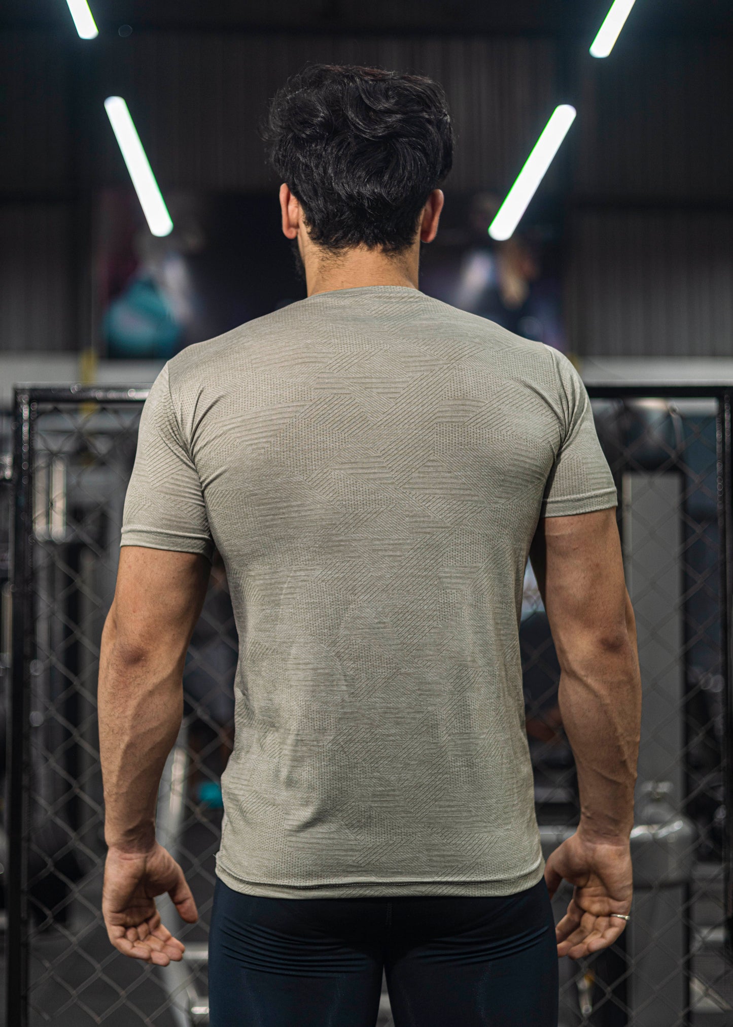 Textured T-shirt - Half Sleeves