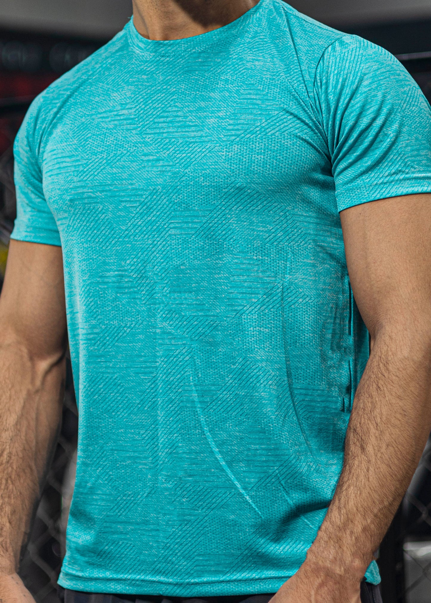 Textured T-shirt - Half Sleeves