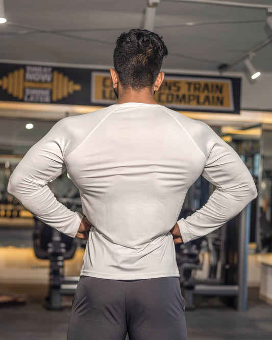 Compression T-Shirt Long Sleeves Cotton Fabric