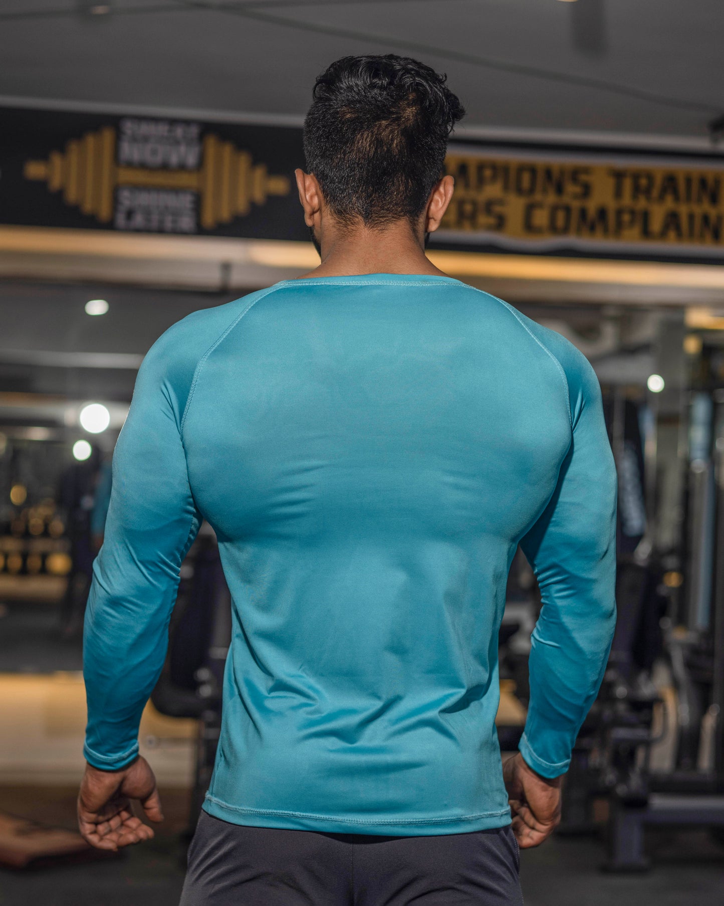 Compression T-Shirt Long Sleeves Cotton Fabric