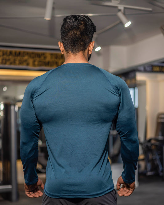 Compression T-Shirt Long Sleeves Cotton Fabric