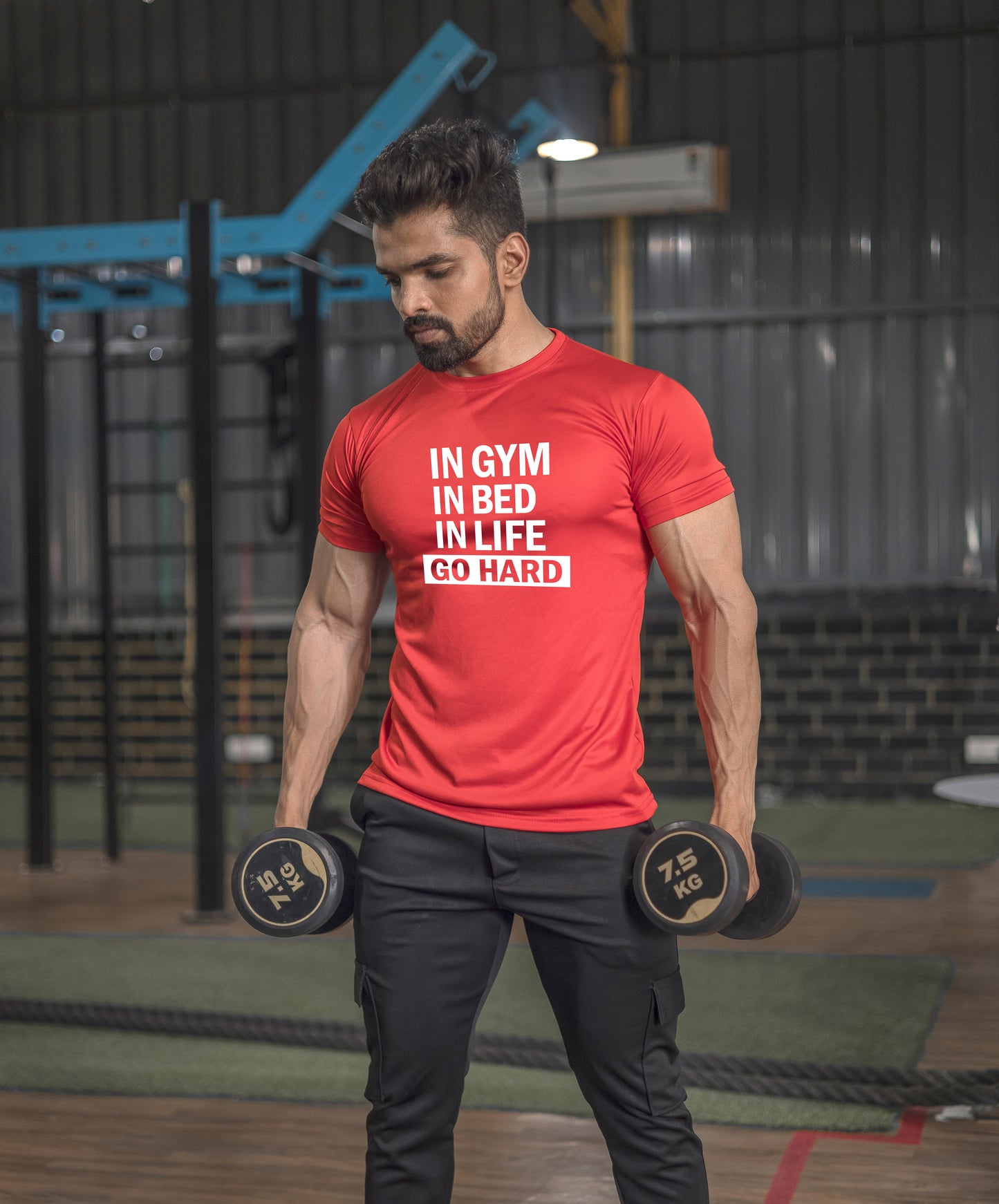 Go Hard Half Sleeve T-Shirt