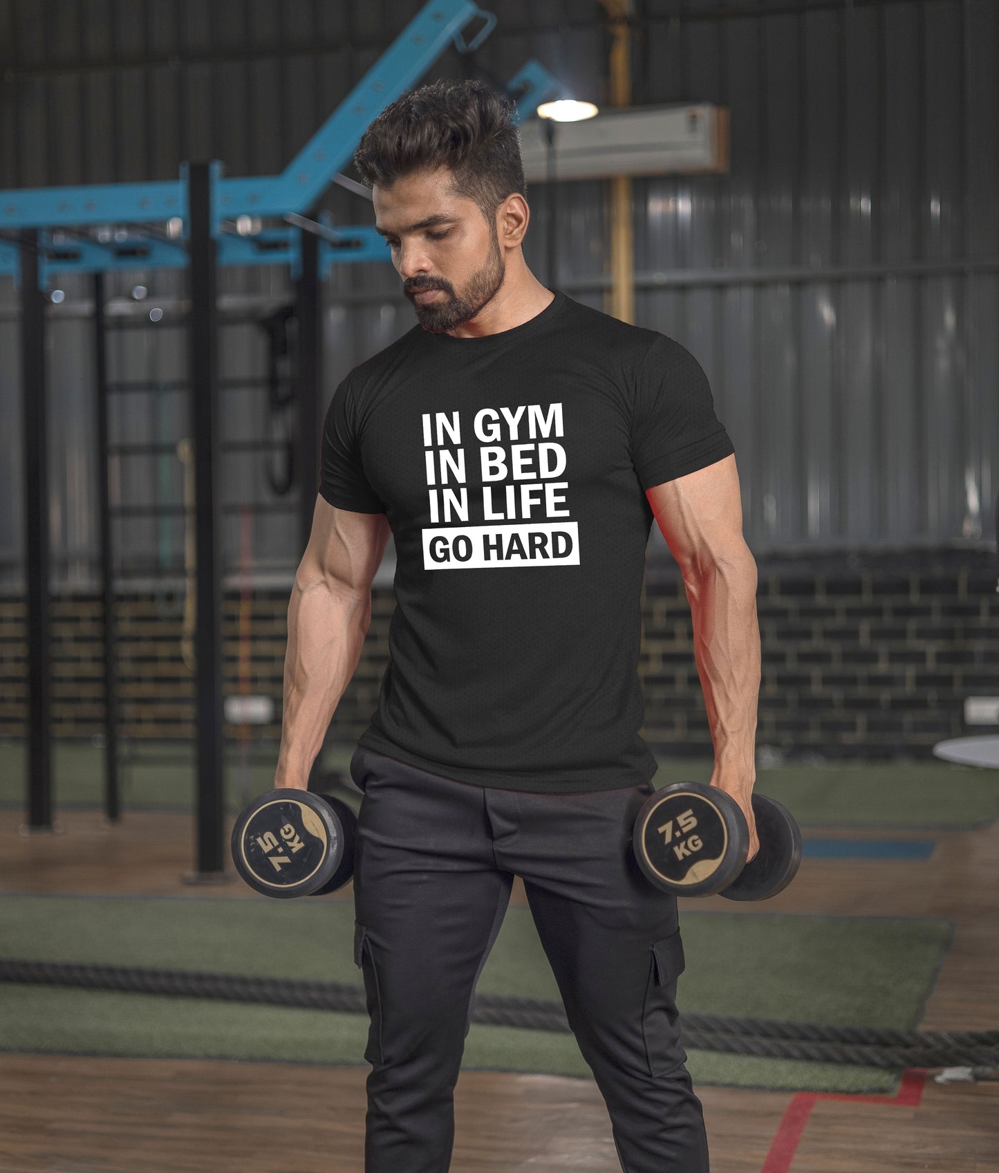 Go Hard Half Sleeve T-Shirt