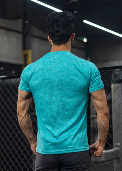 Textured T-shirt - Half Sleeves