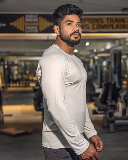 Compression T-Shirt Long Sleeves Cotton Fabric