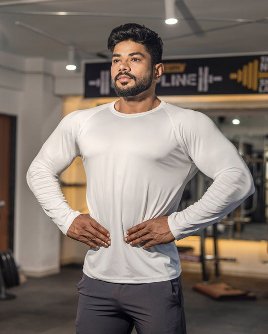 Compression T-Shirt Long Sleeves Cotton Fabric