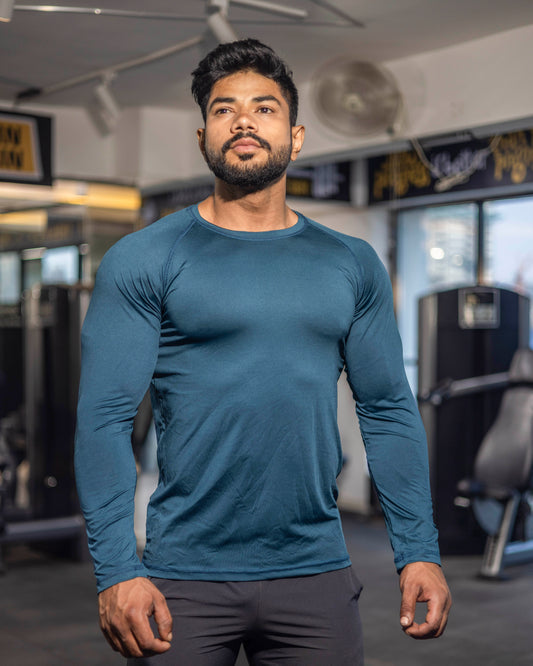 Compression T-Shirt Long Sleeves Cotton Fabric