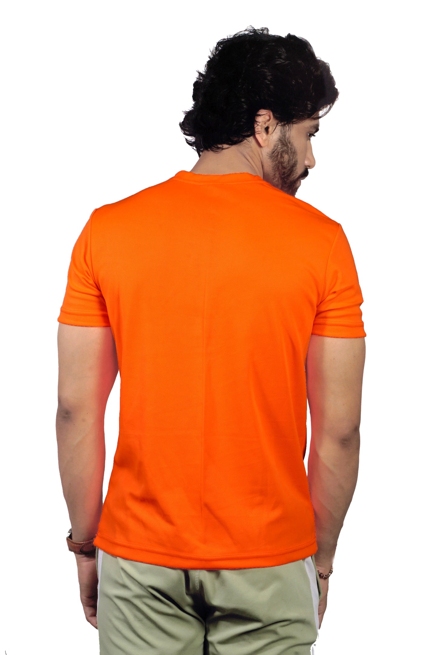 NEON ORENGE HALF SLEEVE T-SHIRT