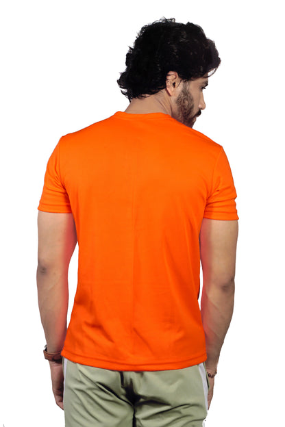 NEON ORENGE HALF SLEEVE T-SHIRT